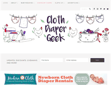 Tablet Screenshot of clothdiapergeek.com